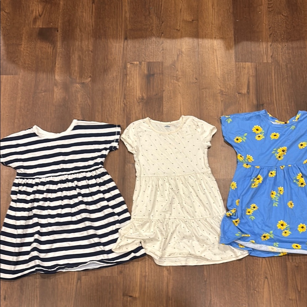 Old Navy Kids Dresses - Navy Stripes, Cream, and Blue Floral or 2/$10
